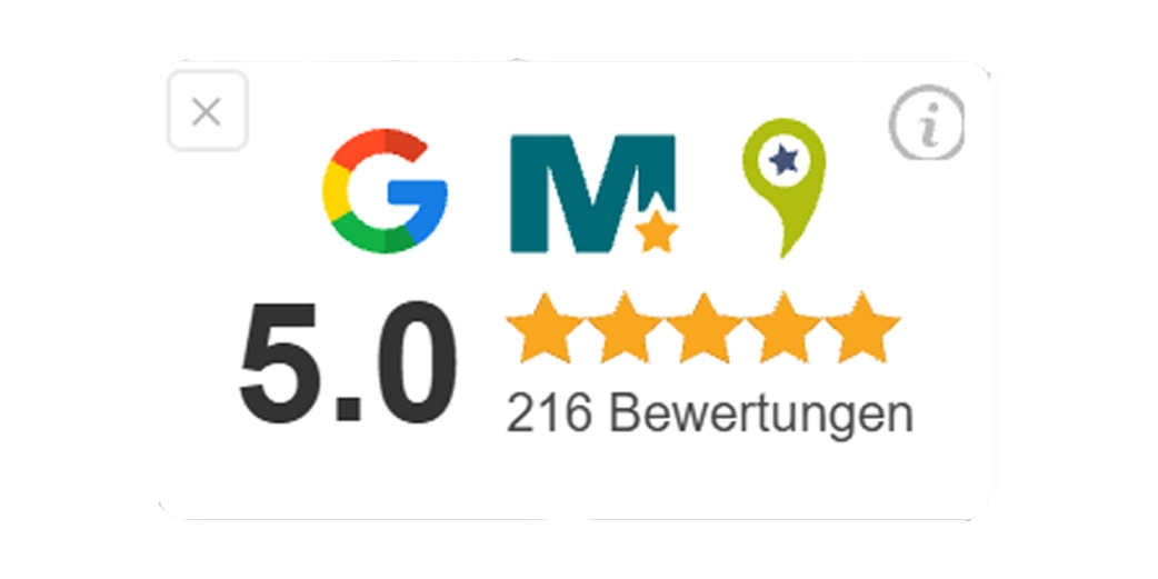 5.0 Sterne Top-Bewertung für Immobilienmakler Immo Invest GmbH Stuttgart